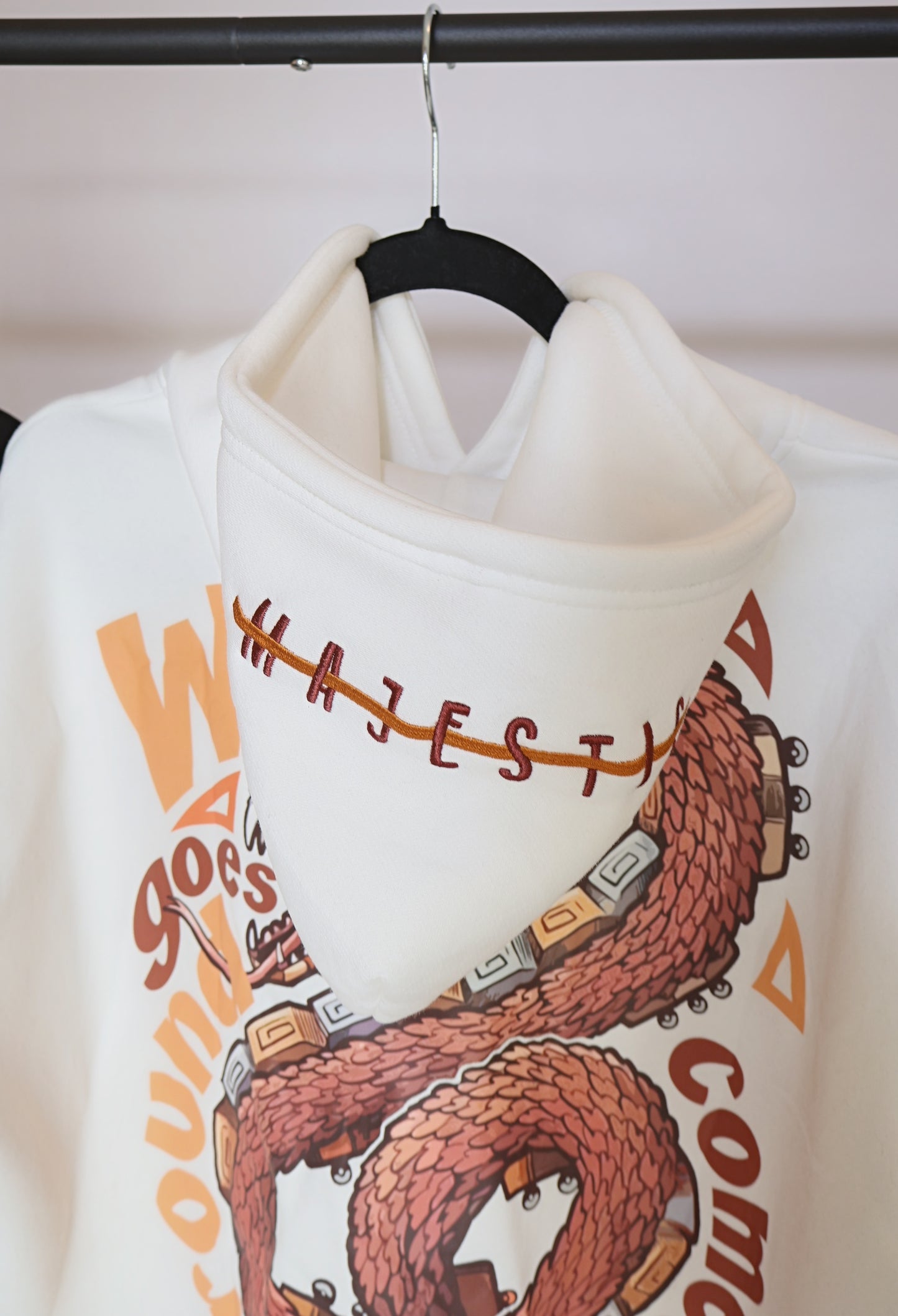 Majestic Greatness Oversize Hoodie - White