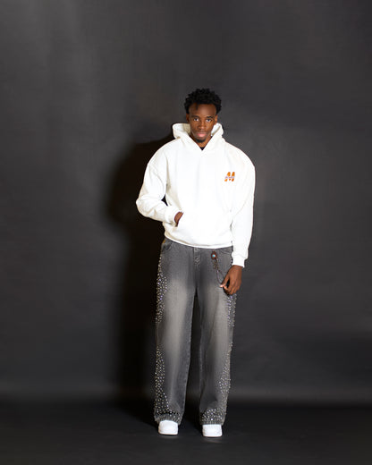 Majestic Greatness Oversize Hoodie - White