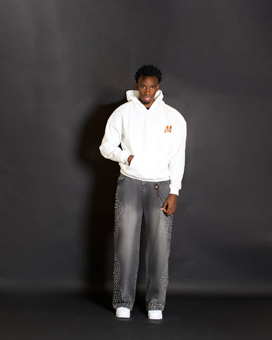 Majestic Greatness Oversize Hoodie - White