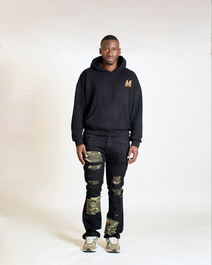 Majestic Greatness Oversize Hoodie - Black